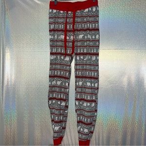 Coca-cola pants pjs polar bears soda drink lovers Christmas winter theme lounge